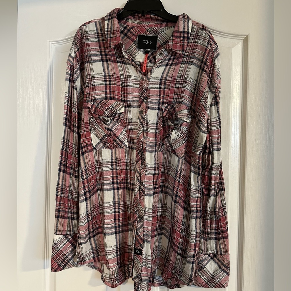 Rails Button Up Plaid Shirt - image 1
